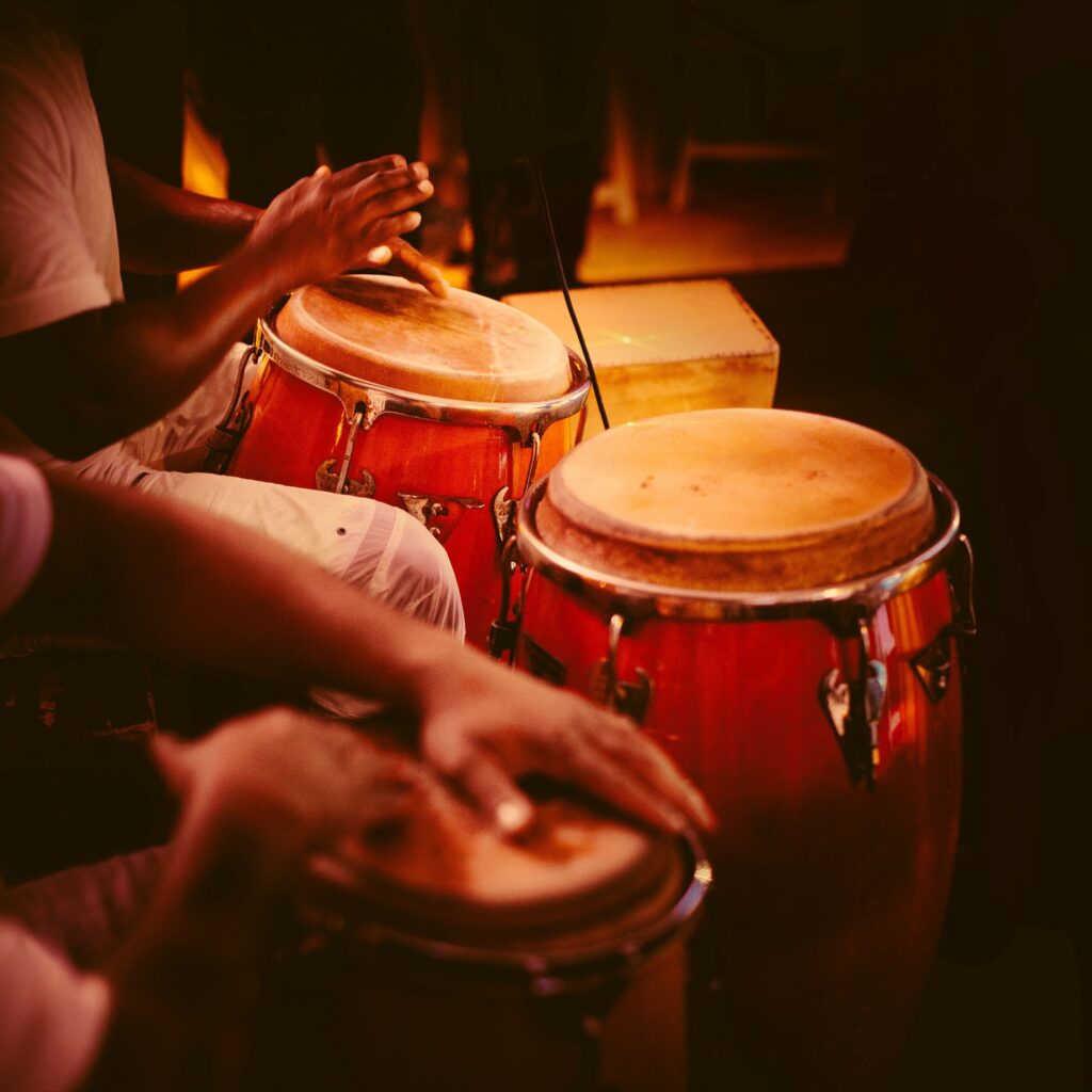 Latin percussion instruments, congas, drums, celebration, nonprofit